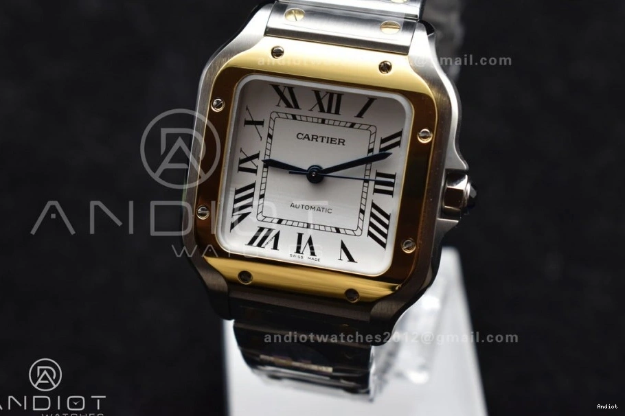 on YG SS SS White de Cartier Edition Dial 1096 MIYOTA SmartLinks BVF Bracelet YG Sporty V 1:1 9015 Santos Best 35mm 0705